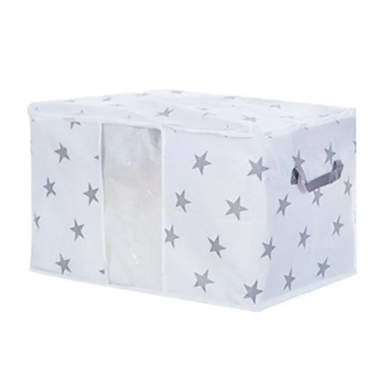 Star large Складная сумка для хранения одежды декоративное полотенце шкаф Органайзер для свитера коробка, мешочек распродажа модной одежды одежный Шкаф Организатор - Цвет: Star large