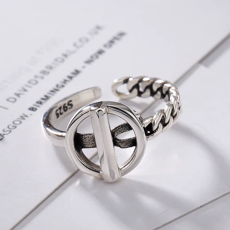 Серебро S925 пробы Япония Корея упрощенная плетеная Геометрическая