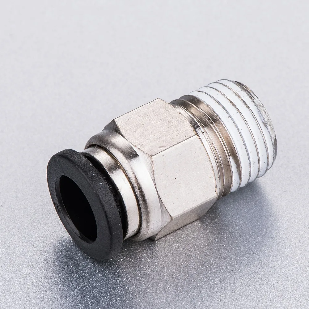 Трубка 6mm 1/2 BSPT Резьба Мужская прямая быстрое подключение и разъединить фитинги