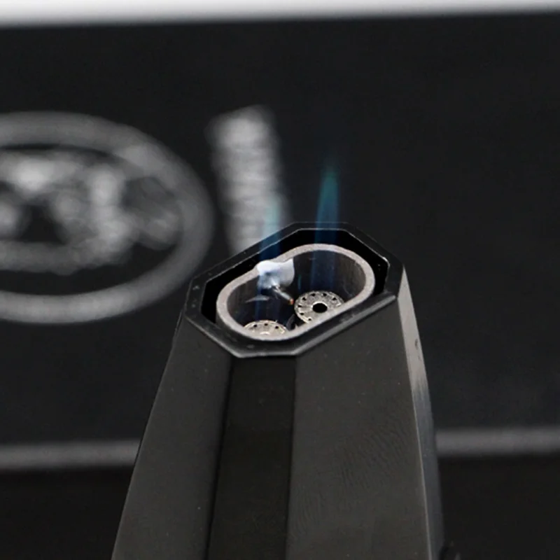 GUEVARA металлический 2 факел Jet Flame настольная Зажигалка для сигарет подходит COHIBA |
