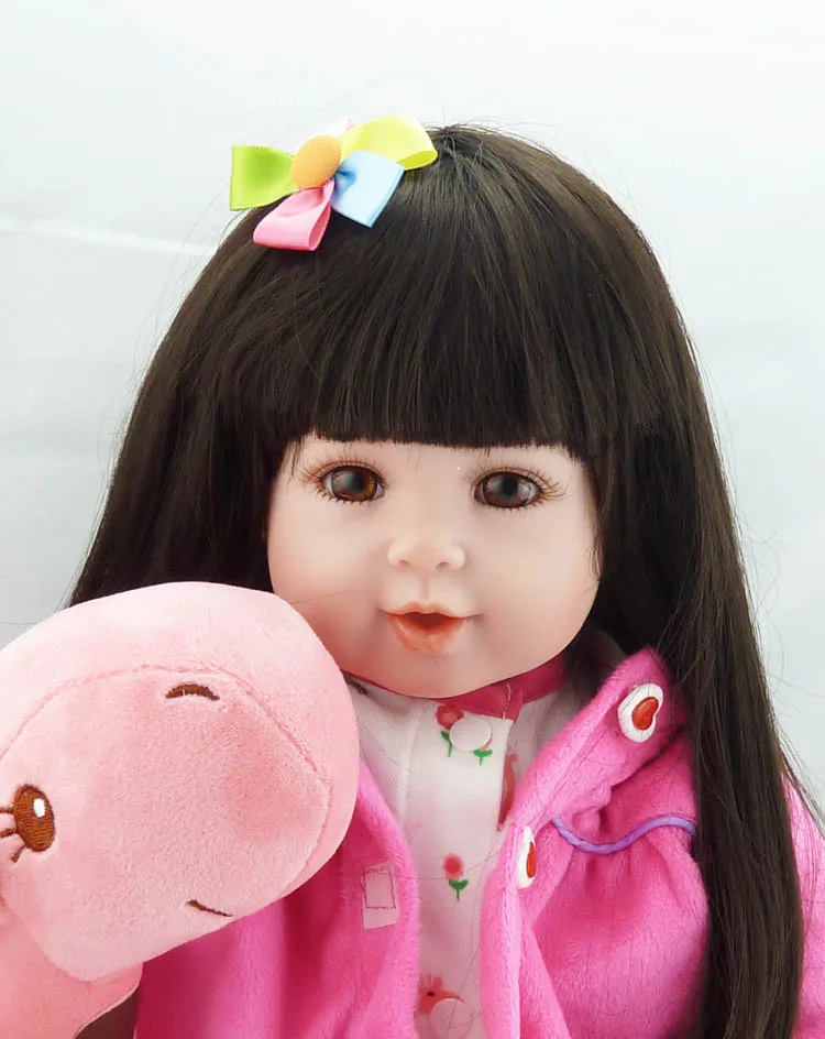 Lovely girl doll reborn 20&quot pink princess babies set silicone vinyl dolls best children birthday gift bonecas | Игрушки и хобби