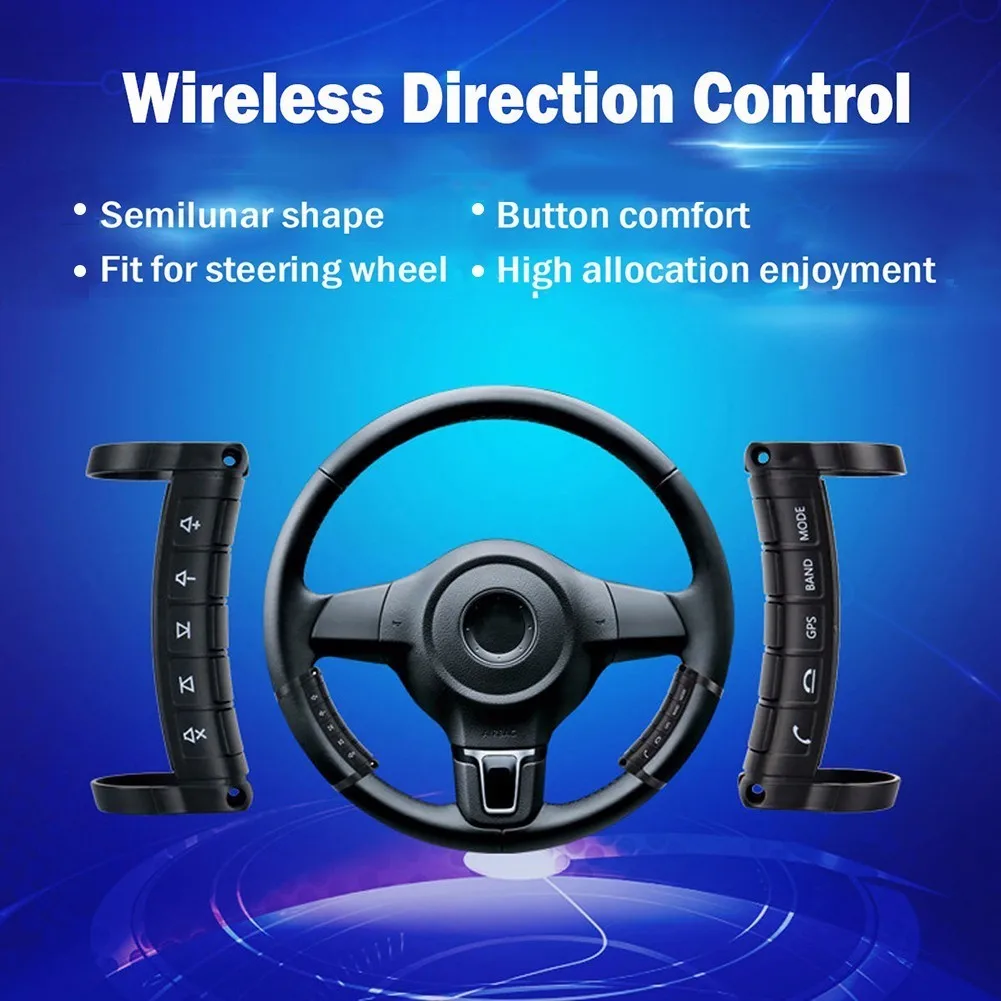 Wireless Bluetooth Car steering wheel remote controls use for Universal DVD navigation with direction control function|remote control|car