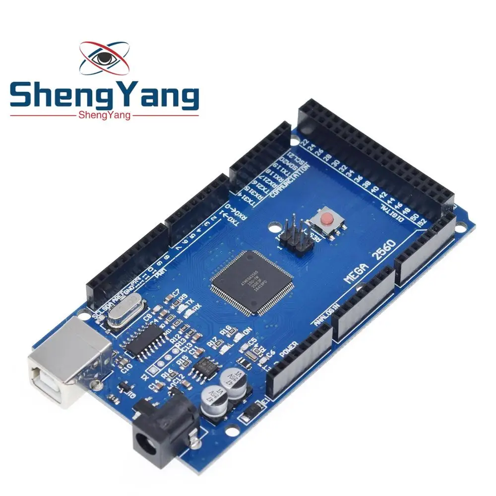 ShengYang Mega2560 R3 ATmega2560 16AU REV3 ch340g для Arduino совместимый без логотипа|Интегральные схемы| |