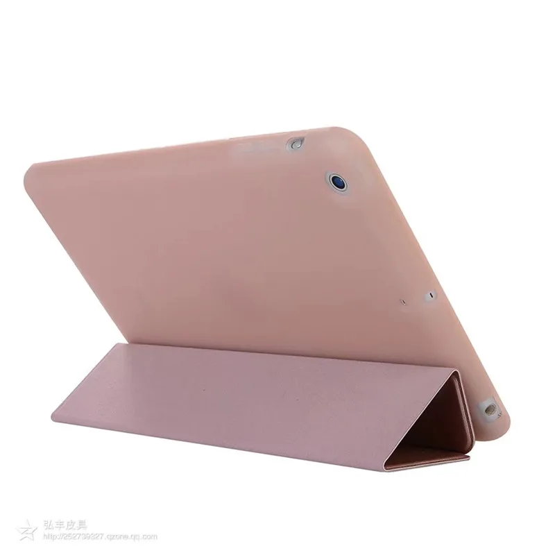 Чехол для iPad Mini 3 2 1 чехол из искусственной кожи силиконовая Мягкая задняя крышка с тройной подставкой Авто спящий смарт-чехол для iPad Mini2 Funda