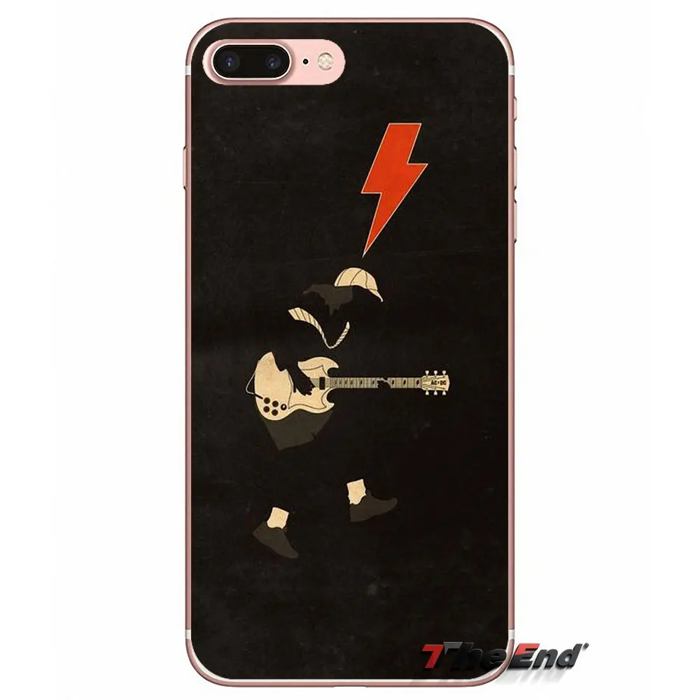 AC DC Malcolm Angus Young Bon Scott чехол для Samsung Galaxy S3 S4 S5 MINI S6 S7 edge S8 Plus Note 2 3 4 5 Grand Core Prime|case for samsung