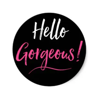 3 8 м Здравствуйте великолепно! Классическая круглая наклейка|hello sticker|sticker hellohello