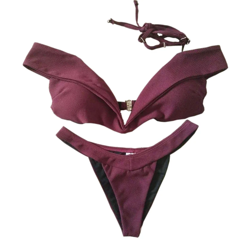 Сексуальный топ с открытыми плечами купальный костюм купальник для женщин