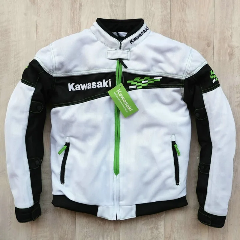 716 summer white Мужские мото rcycle racing chaqueta moto armor одежда для верховой езды куртка мужская мото rbike jaqueta moto queiro куртки кросс пальто kawasaki - Цвет: 716 summer white