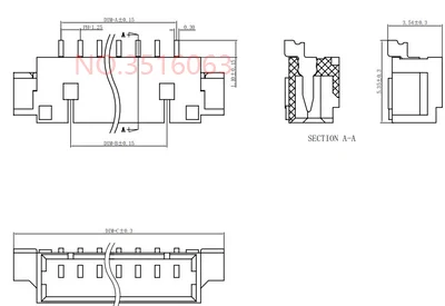 50 шт. JST1.25 SMD SMT прямоугольный разъем 1,25 мм Шаг мужской контактный разъем 2 P/3 P/4 P/5 P/6 P/7 P/8 P/9 P/10 P/ 11 P/12 P для печатной платы JST
