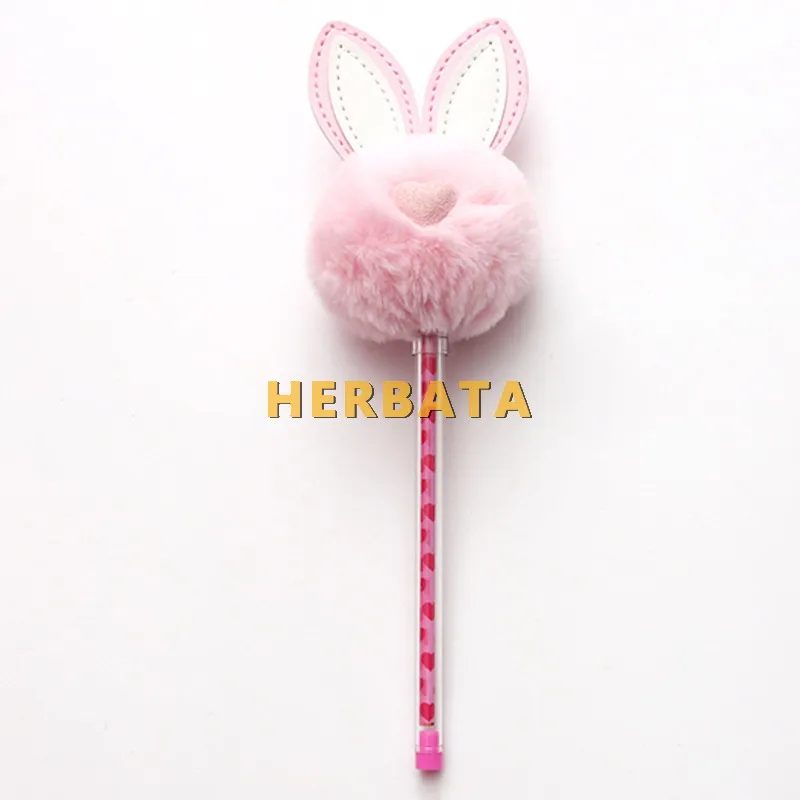 Любовь лицо кролик ухо теплый шар Плюшевые Kawaii Канцелярские товары корейский Escolar Papelaria подарок Офисные материалы для школы Студенческие принадлежности