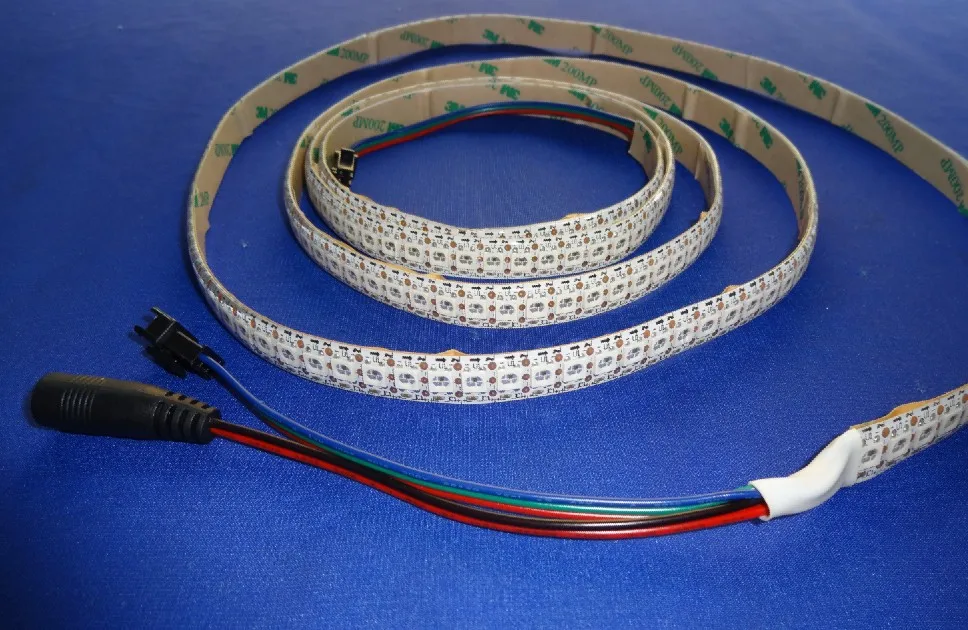 144 светодиода/м WS2812B (5050 rgb led со встроенным WS2811 IC) светодиодная Пиксельная полоса