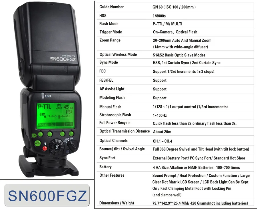 Shanny SN600FGZ P-TTL GN60 1/8000S HSS вспышка для Pentax K100D K200D K-7 K-x Крос металличесые наклейки K-5 K-01 K-30 K-5 II K-5 IIs K-50 K-500 K-3 II
