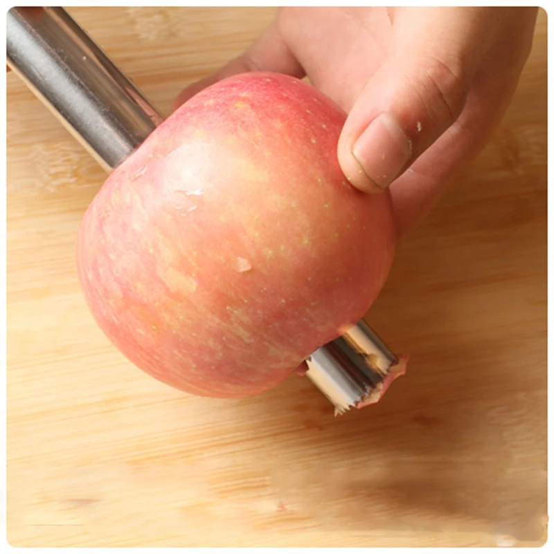 4 Size Stainless steel for Apple Hawthorn jujube Sydney corer Fruit coring device digging tool fruit stalks to Peel go nuclear | Дом и сад
