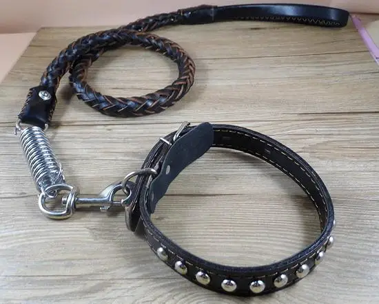 Поводки для больших собак из натуральной кожи черные/коричневые 2016|large dog leash|traction