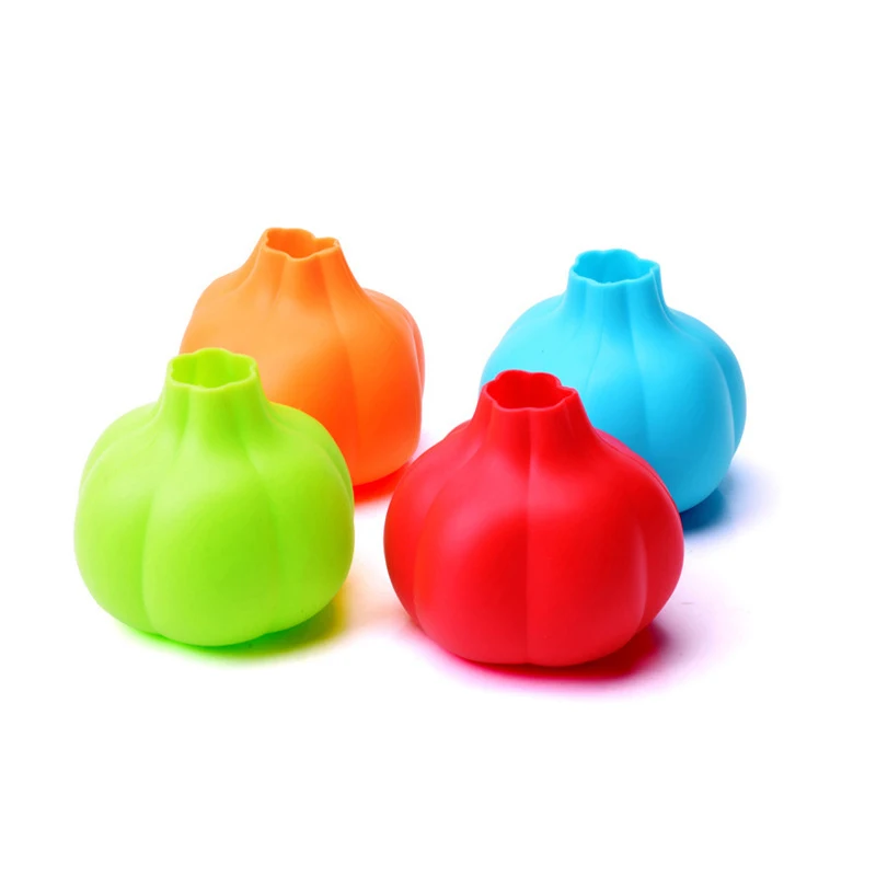 Горячий магия силикона Peeler чеснока Пил Легкий Полезная Кухня инструмент Цвет