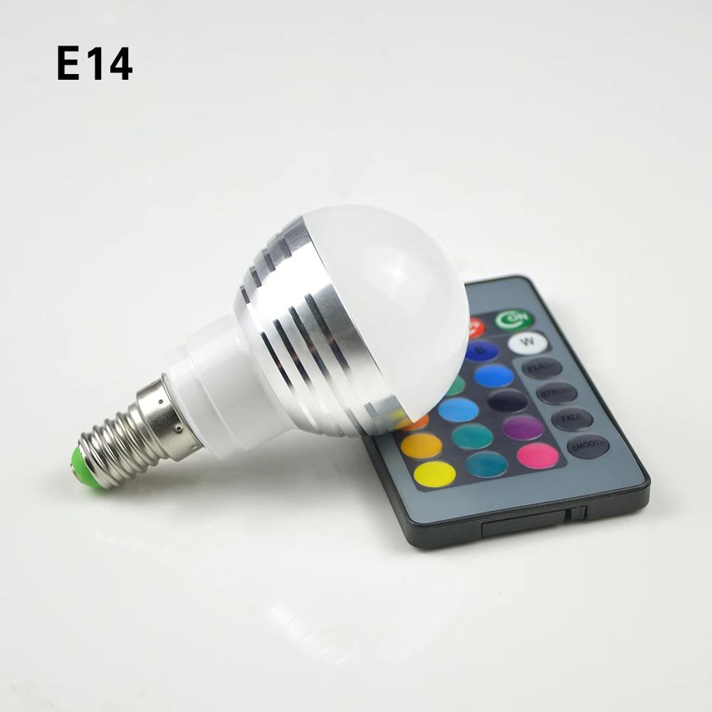 Светодиодный RGB + 24key RF 3W Пульт дистанционного управления красочные лампы