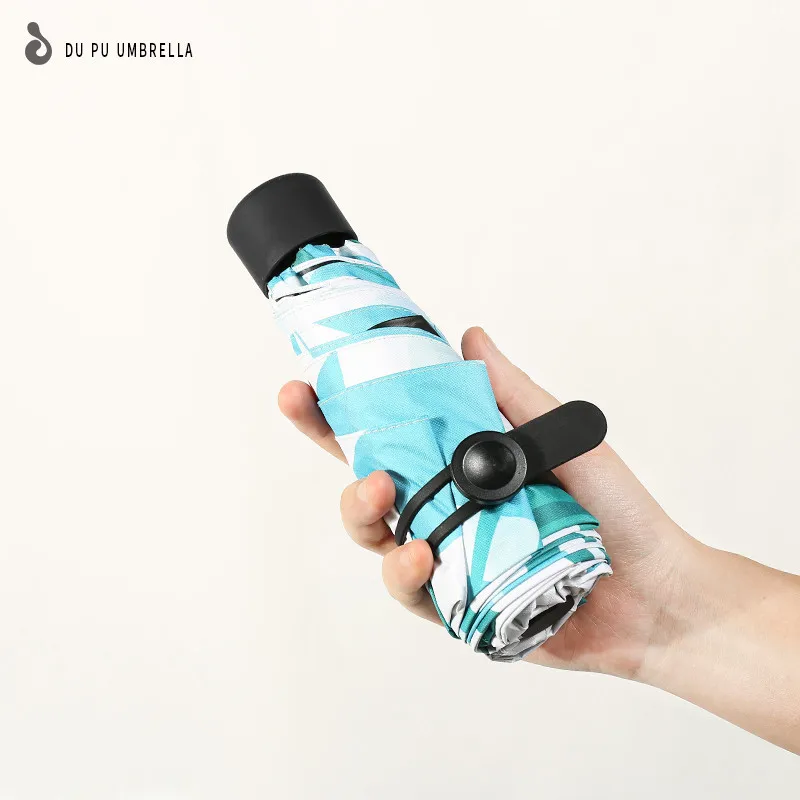 Sun umbrella sun protection UV female ultra light small folding dual-use sunscreen mini five fold | Дом и сад