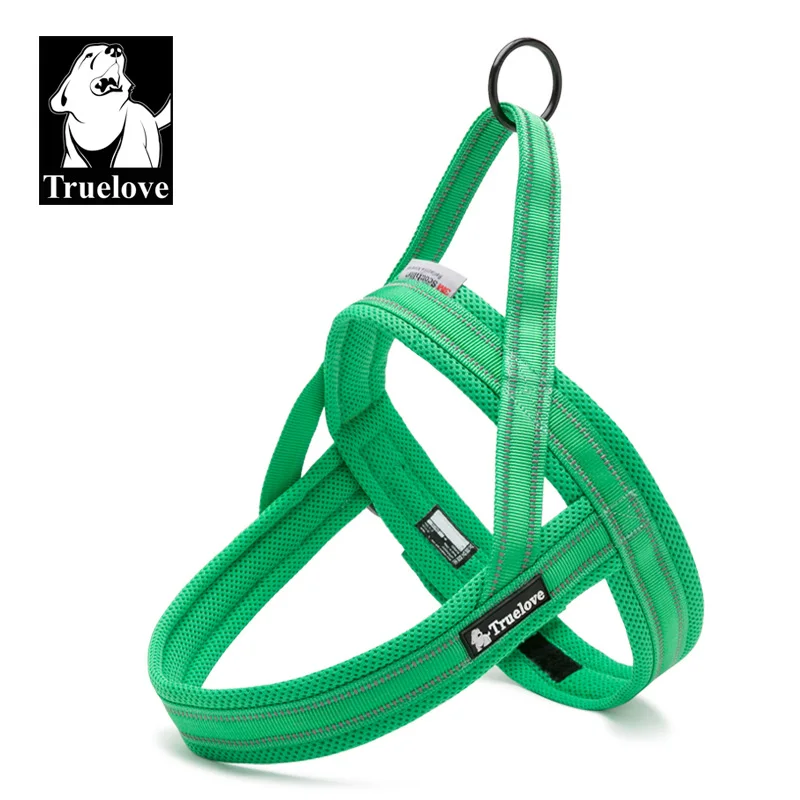 grass green Truelove Мягкий Нейлоновый жилет с сеткой для собак, 3M, Светоотражающий ошейник для собак, легко надеваемый на поводок для питомцев, скидка 20%, 5 цветов - Цвет: grass green