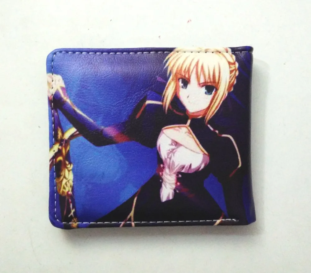 Аниме складной кошелек/Fate Stay Night Saber Lily Altria Pendragon Высокое качество короткий PU