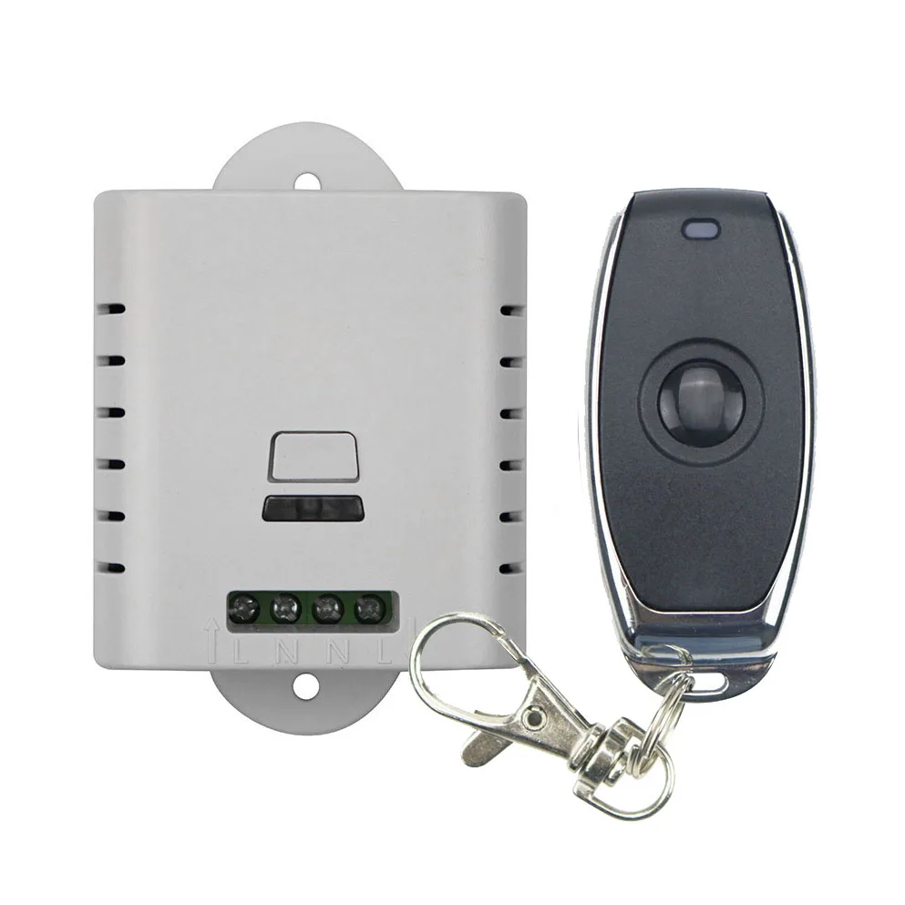 Новинка 2016, переменный ток 85 в, 110 В, 120 В, 220 В, беспроводной пульт дистанционного управления с ручной кнопкой, 1 приемник + 1 передатчик с автоблокировкой