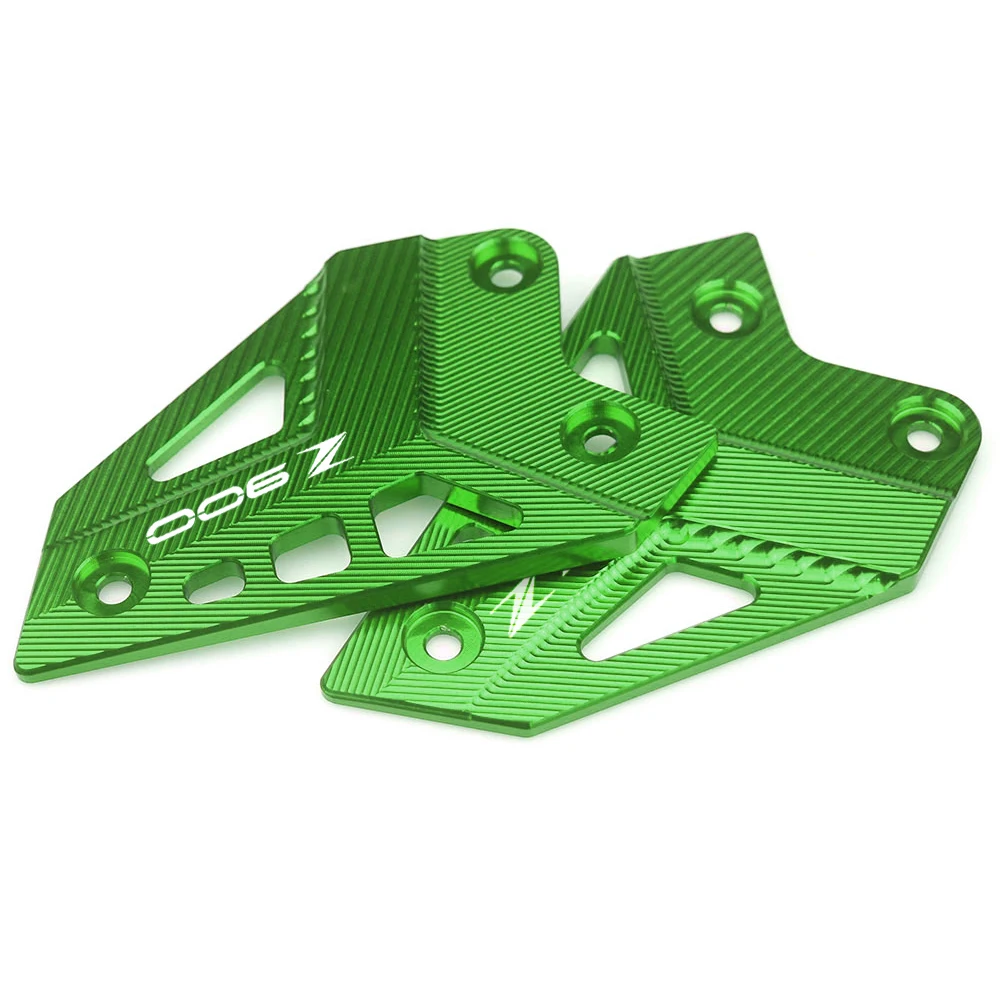 CNC алюминиевая защита для ног мотоцикла защитная пластина пара зеленых черных