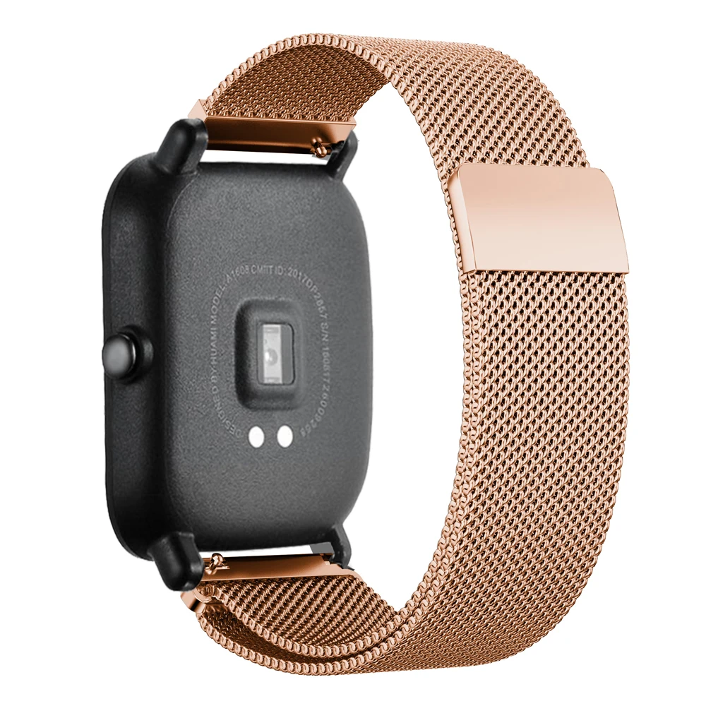 Для Huami Amazfit Bip 20 мм ремешок для часов Ремни Миланская петля браслета BIT PACE Lite