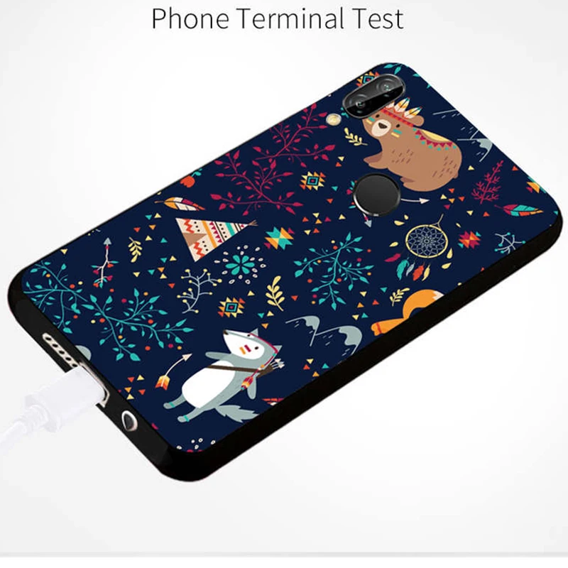 Soft Tpu Case Huawei P Smart Plus 6.3&quot Silicone Cartoon Phone Psmart + IN-LX1 Back Covers 360 |