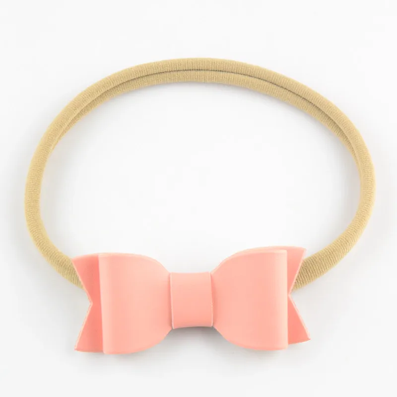 Повязка на голову из мягкой синтетической кожи с бантом 40 шт./лот |