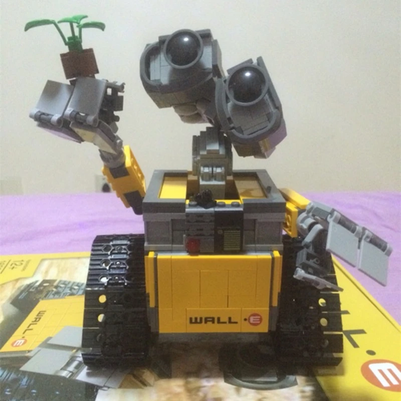 687 шт. Legoings Ideas WALL E строительные блоки Робот Модель Строительный набор Кирпичи