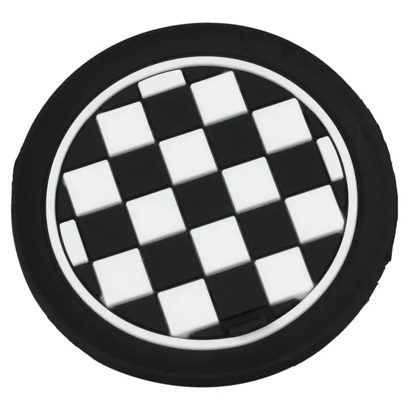 Mini Auto Car Water Cup Bottle Holder Anti-slip Pad Mat 65mm Black and White | Автомобили и мотоциклы