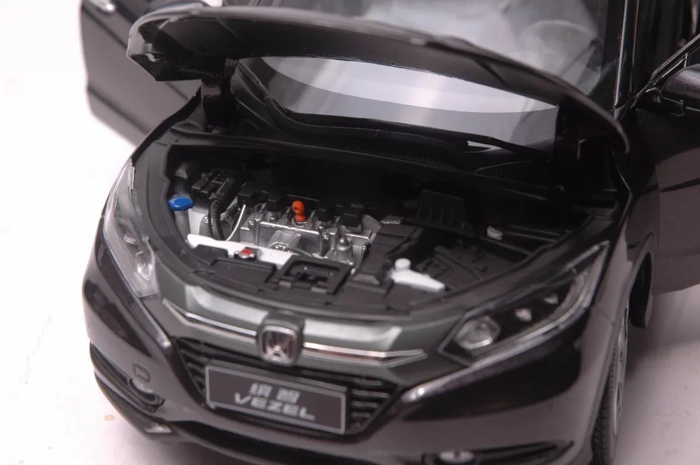 1:18 литая под давлением модель для Honda Vezel HR-V черный Внедорожник игрушечный автомобиль миниатюрная коллекция подарки HRV HR V