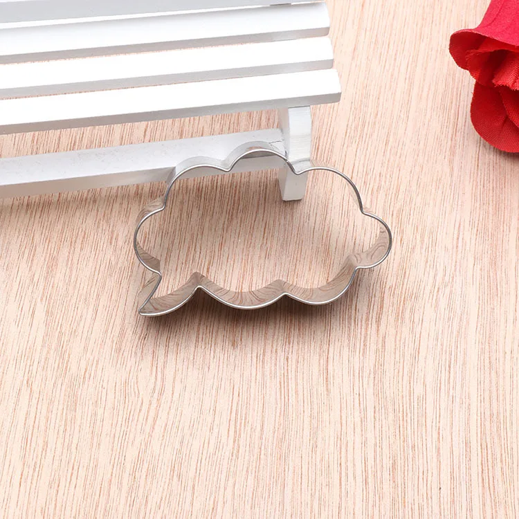 Абрикос 1 шт. Нержавеющая сталь облака Форма трафареты для нарезки печенья