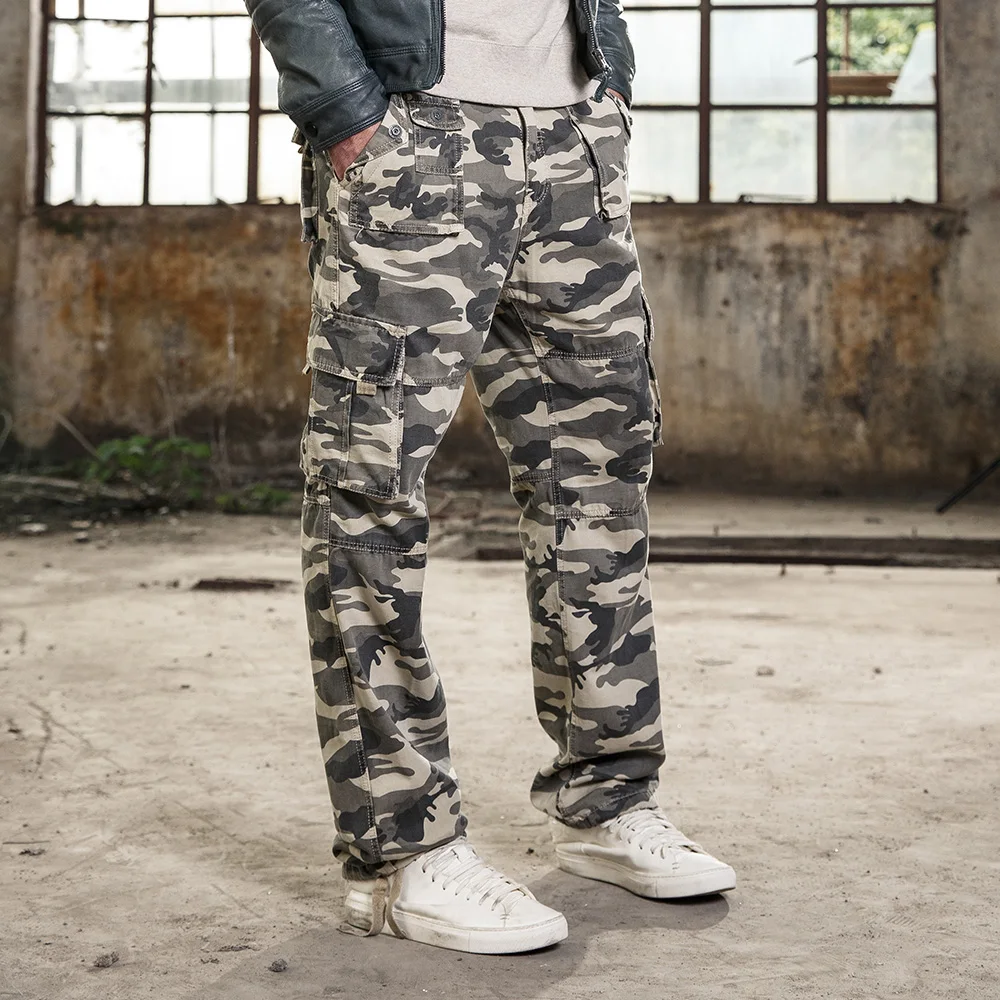 Fuhao 2017 Брюки карго Camouflage для девочек модные мужские натуральный хлопок мульти
