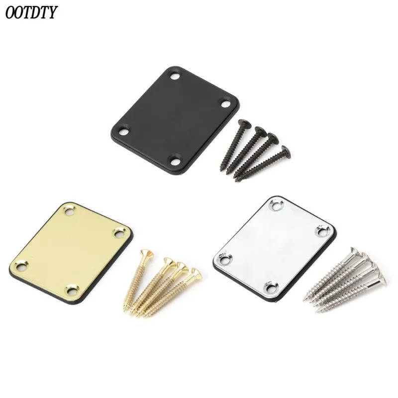 Электрическая гитарная Шейная пластина фиксация Tele Telecaster доска 4