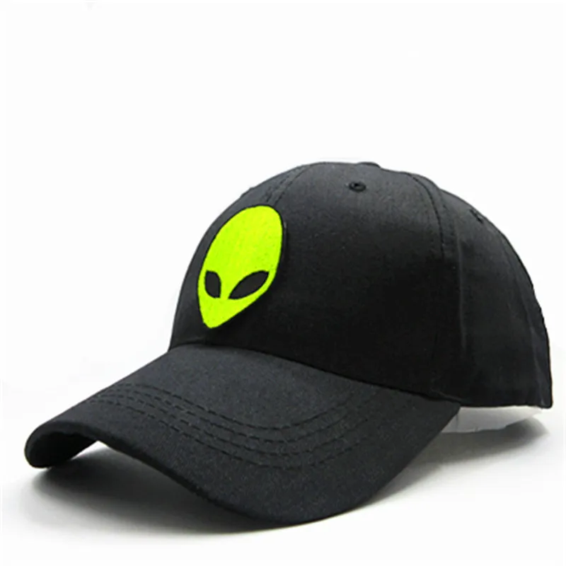 Хлопковая Кепка с вышивкой Alien Casquette в стиле хип хоп Регулируемая Snapback для детей