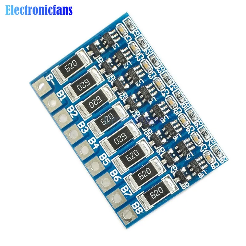 Балансная Защитная плата для литий-ионных аккумуляторов 3S 6S 7S 8S 4 2 в 66mA