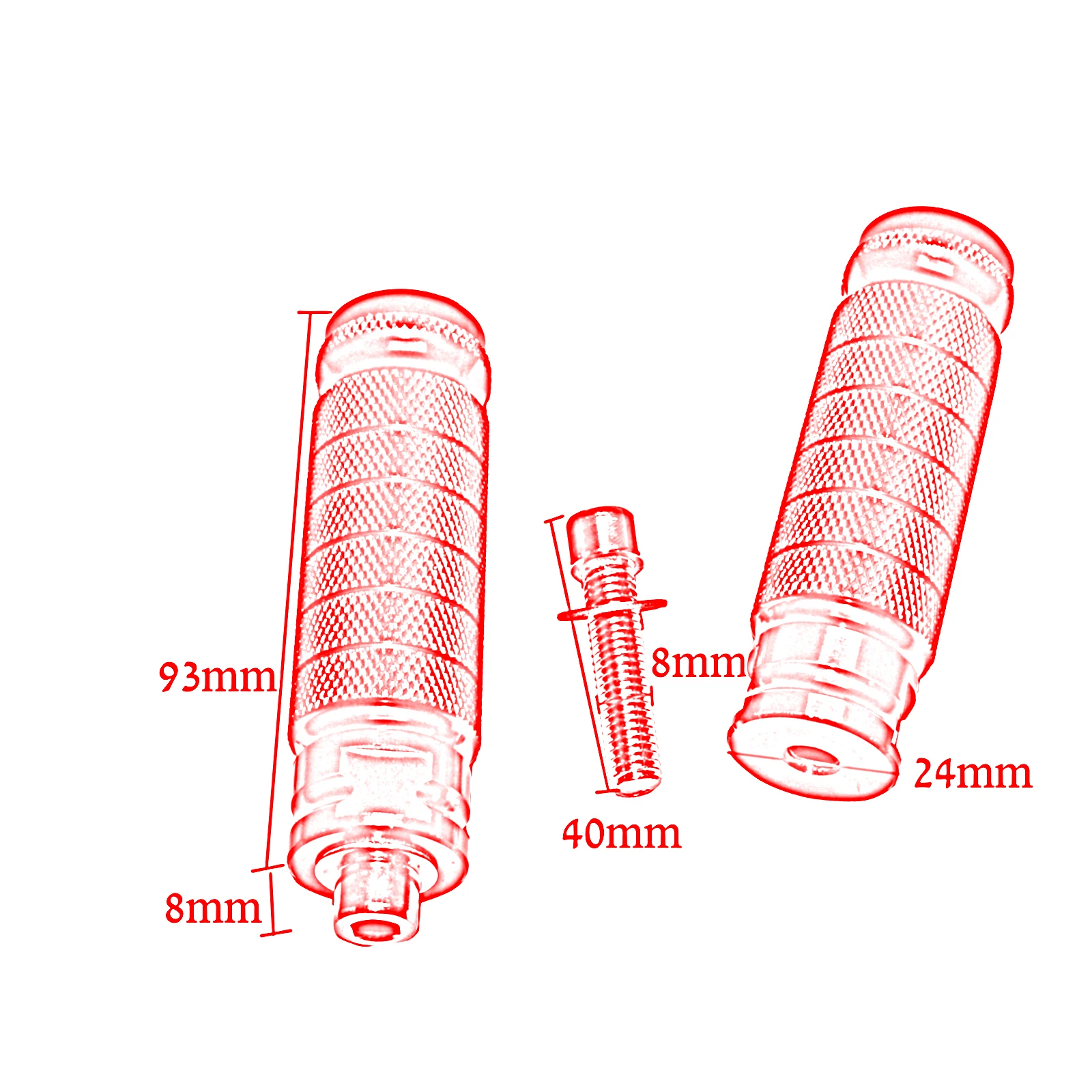 Универсальные подножки 8 мм для мотоциклов Honda CBR1000RR CBR900RR CBR600RR CBR954RR CBR929RR GROM MSX125