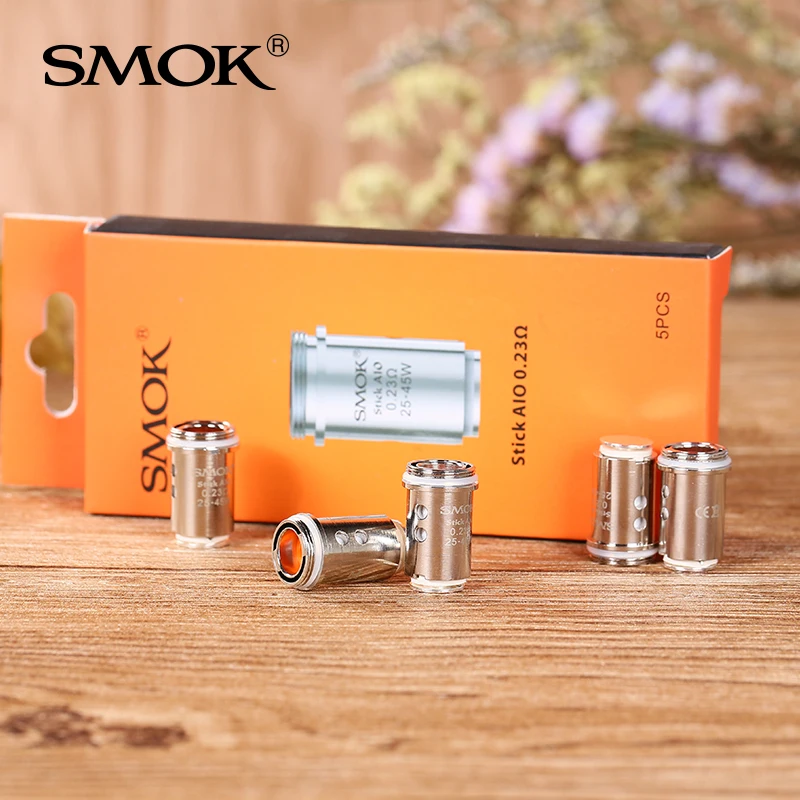 Сменный сердечник SMOK Stick AIO 5 шт. катушка 0 23 Ом двойная для вейпа All in 1 набор с
