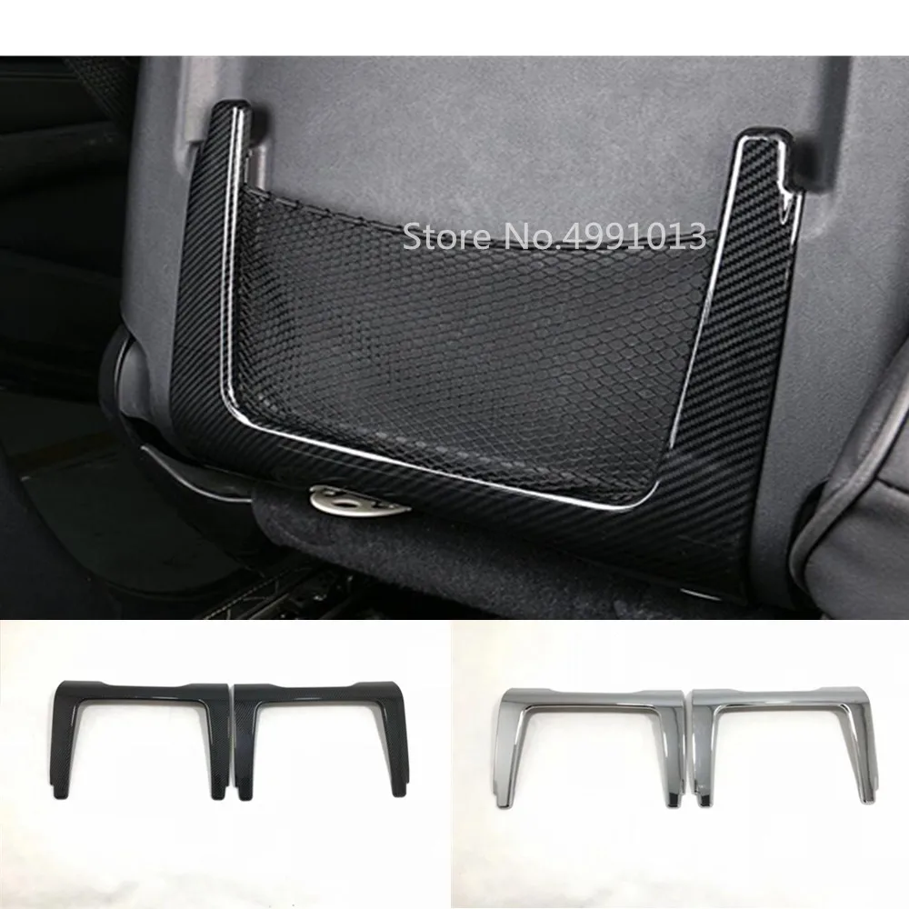 

For Jeep Grand Cherokee 2014 2015 2016 2017 2018 car inner garnish cover trim rear seat backrest below frame 2pcs