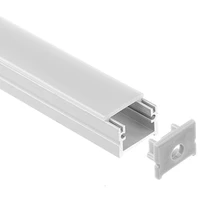 20pcs 40m led strip aluminum profile for 5050 5630 led rigid bar light led bar housing aluminum channel with cover end cap clips