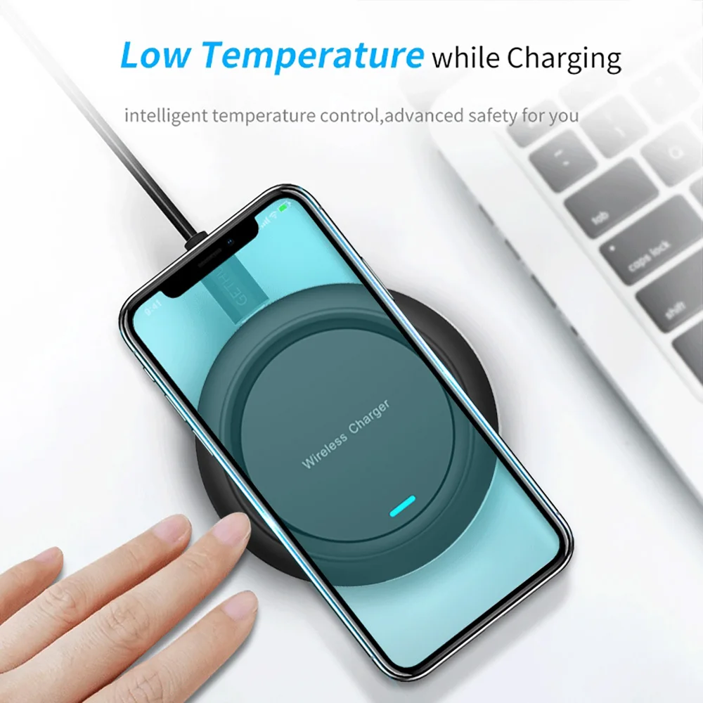 FDGAO Qi Беспроводное зарядное устройство зарядного устройства для iPhone 11 Pro X XR XS MAX 8 samsung S9 S10 Note 10 9 8 10 Вт беспроводное индукционное зарядное устройство