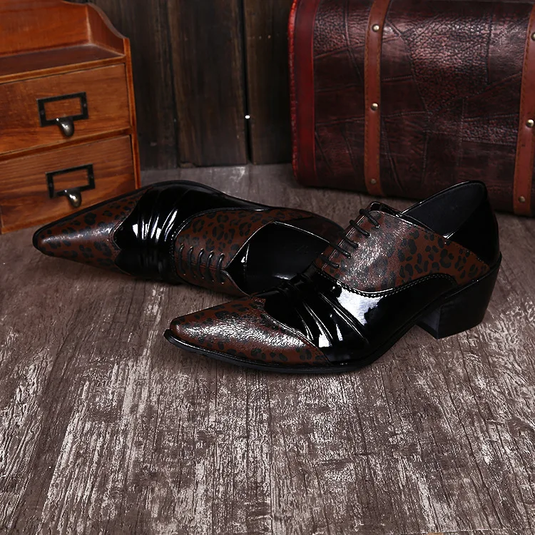 

Men's Business Shoes, Fashion Casual Oxford Shoes with Pointed Zapatos De Hombre