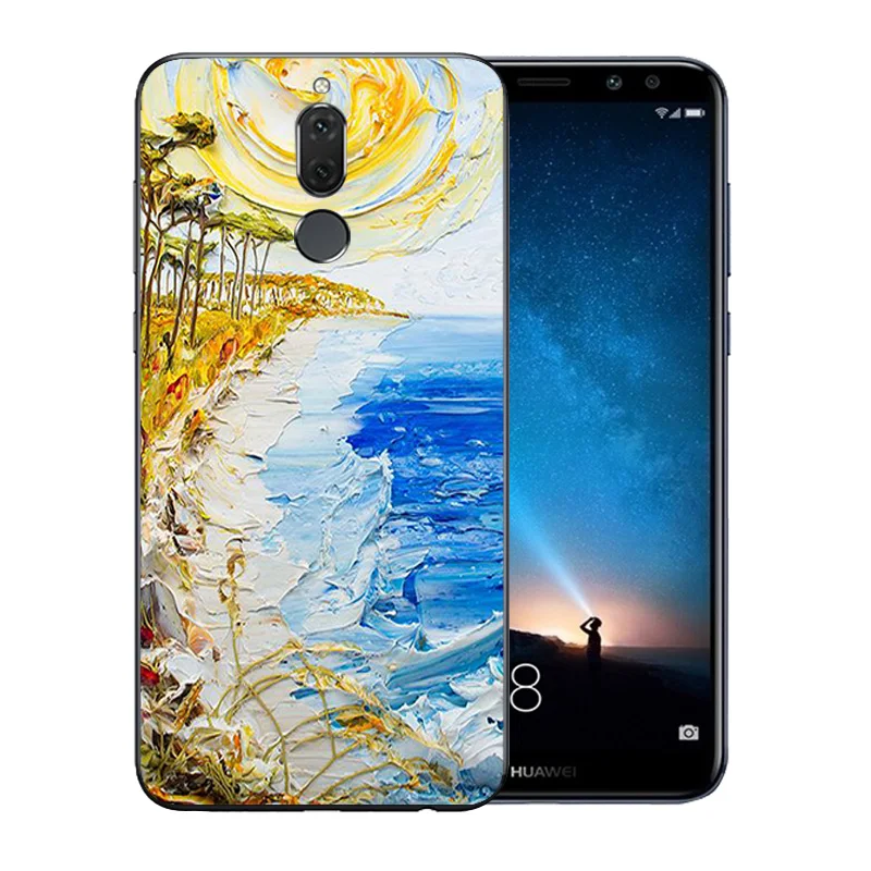 5 9 дюйма для Huawei Nova 2i чехол телефона мягкий силикон Mate 10 Lite Ван Гог узорный тонкий