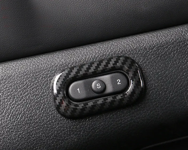 Новая накладка кнопки памяти из углеродного волокна для Jeep Grand Cherokee 2011 2012 2013 2014 2015