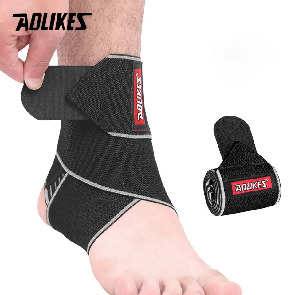 AOLIKES 1 шт. Эластичный Силиконовый фиксатор голеностопа ремешок для баскетбола