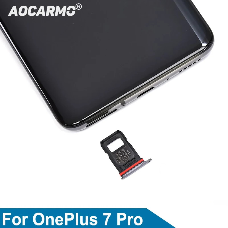 Aocarmo Nano Sim держатель для карт лоток Слот для OnePlus 7 Pro запасная часть 7Pro Dual