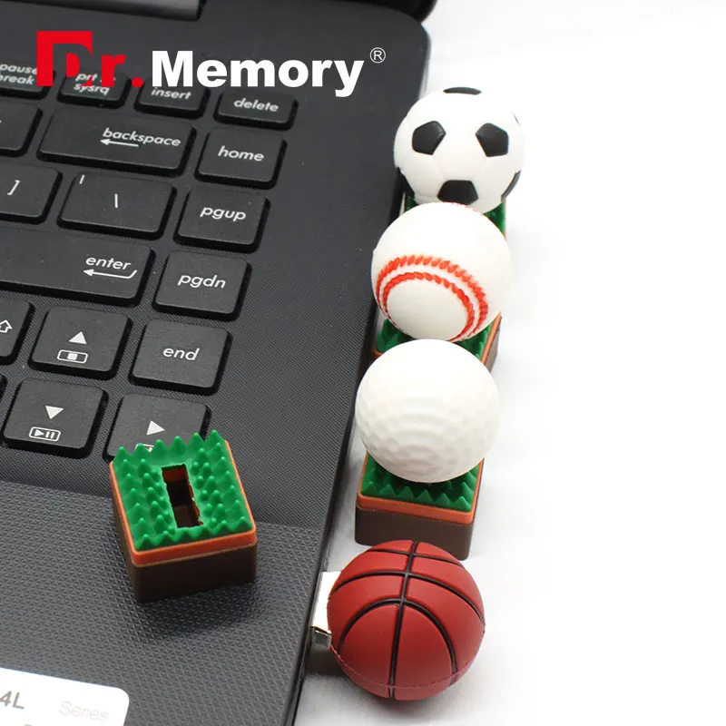 Оригинальные USB флеш накопители 16 ГБ футбол баскетбол спортсмены мини флешка