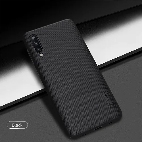 Black Чехол Nillkin для samsung Galaxy A50, жесткий матовый защитный чехол из поликарбоната для samsung Galaxy A50, задняя крышка с держателем для телефона в подарок - Цвет: Black