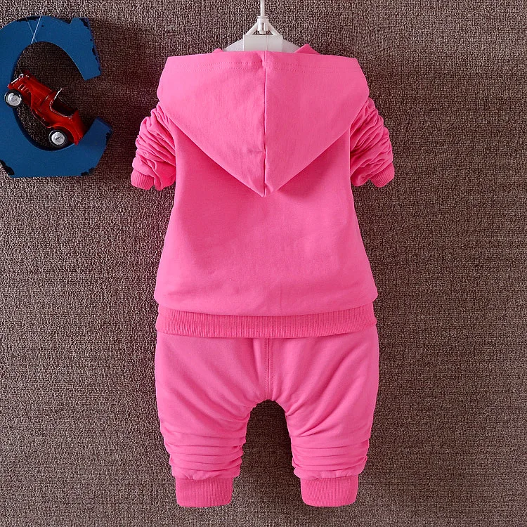 Комплект осенней одежды для маленьких девочек спортивный костюм новорожденных