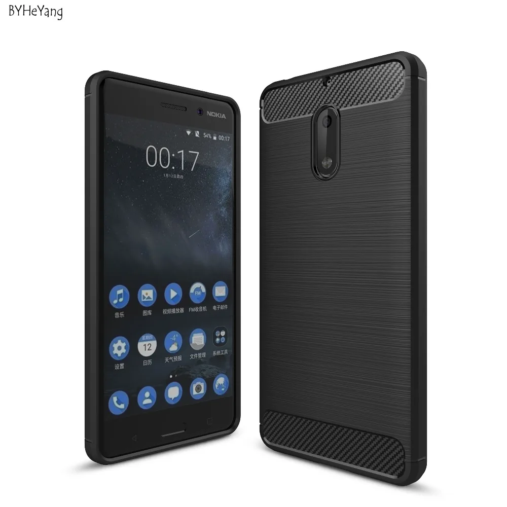 For Nokia 6 case cover Slim Armor soft TPU Silicon Fiber ShieldS hockproof Cover for Nokia6 Mobile phone shell |